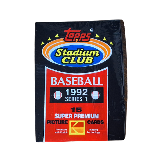 1992 Topps Stadium Club Baseball Series 1 Unopened Pack 15 Super Premium Cards